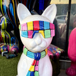 Load image into Gallery viewer, GATTO XL CON OCCHIALI MULTICOLOR
